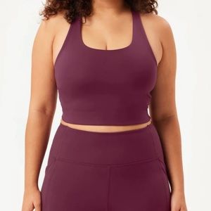 Girlfriend Collective Paloma Bra in Plum